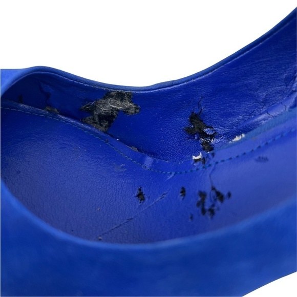 BCBGeneration Blue Suede Pointed Toe Heels Size 8 Women's - Picture 10 of 15